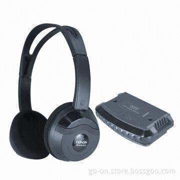 IR Wireless Stereo Headphones with Adjustable Headband for Home Audio Use